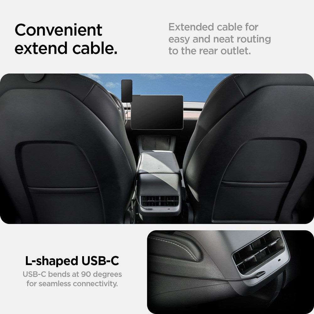 Spigen TapLock Mobilholder til Tesla S / 3 / X / Y / Cybertruck - MagSafe Kompatibel - Svart