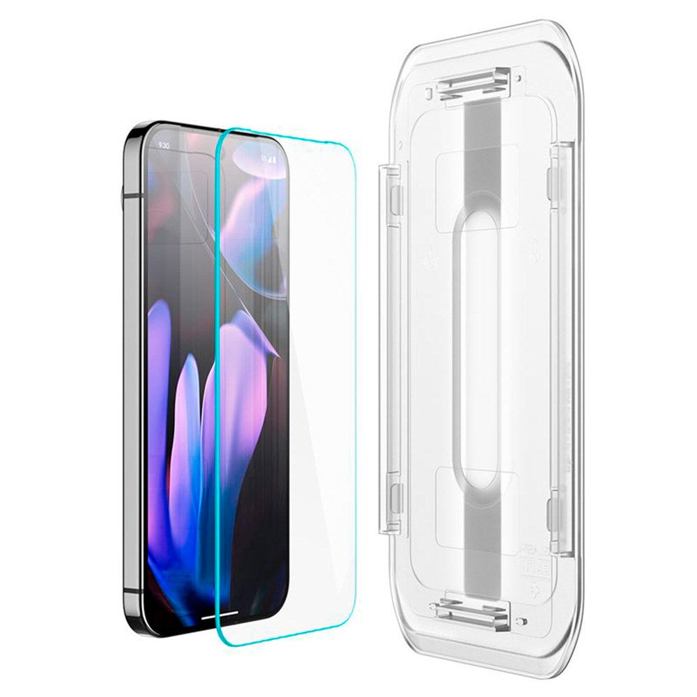 Google Pixel 10 / 10 Pro / 9 / 9 Pro Spigen EZ Fit Glas.tR Skjermbeskytter 2. Stk - Case Friendly - Gjennomsiktig