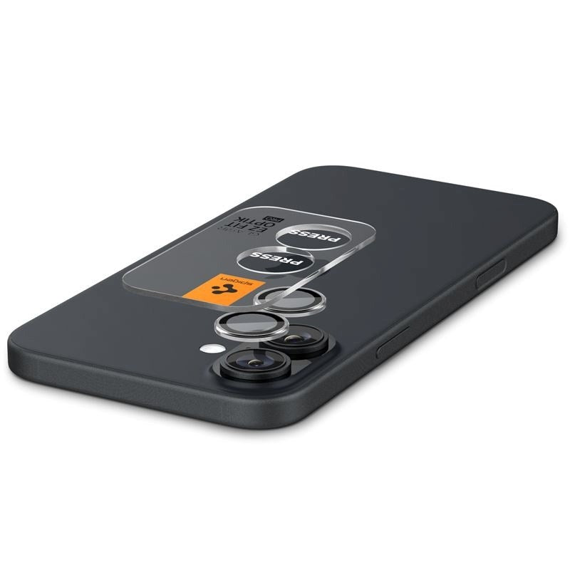 iPhone 17 / 16 / 16 Plus Spigen EZ Fit. tR Optik Pro Kameralinsebeskyttelse - 2 Stk - Gjennomsiktig