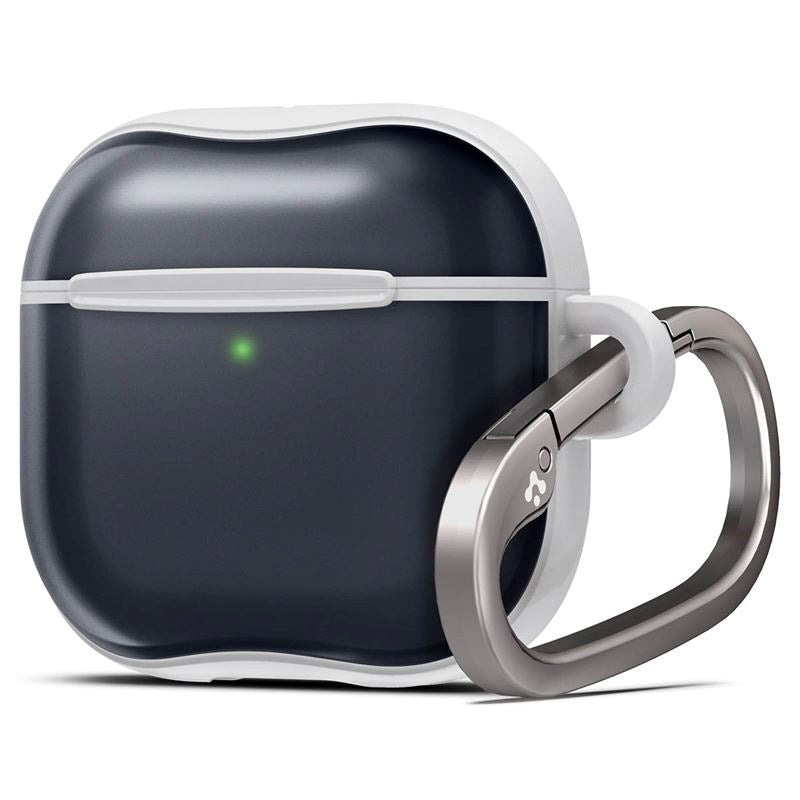 Spigen Classic C1 AirPods (4. Gen.) Hybrid Deksel med Karabinhage - Svart / Hvit