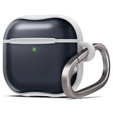 Spigen Classic C1 AirPods (4. Gen.) Hybrid Deksel med Karabinhage - Svart / Hvit