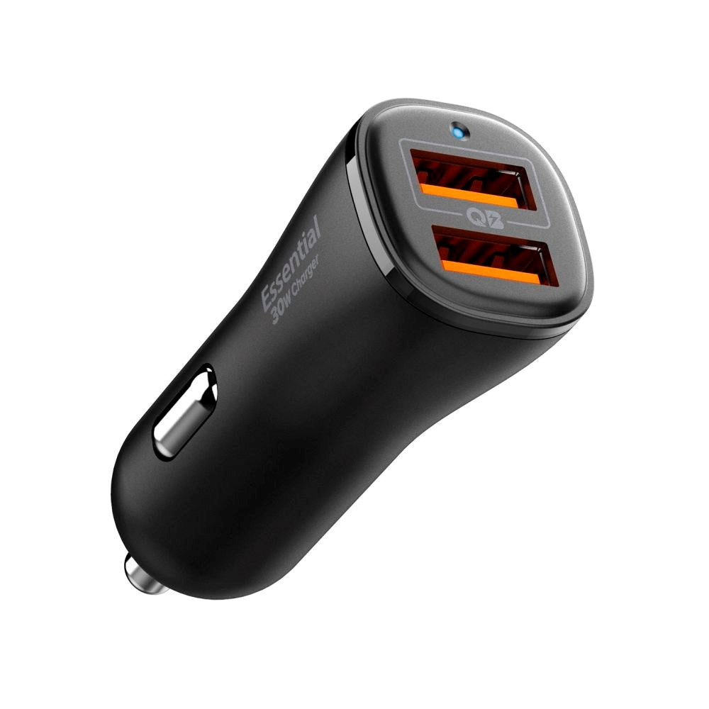 Spigen 30W Billader m. 2x USB-A - Svart