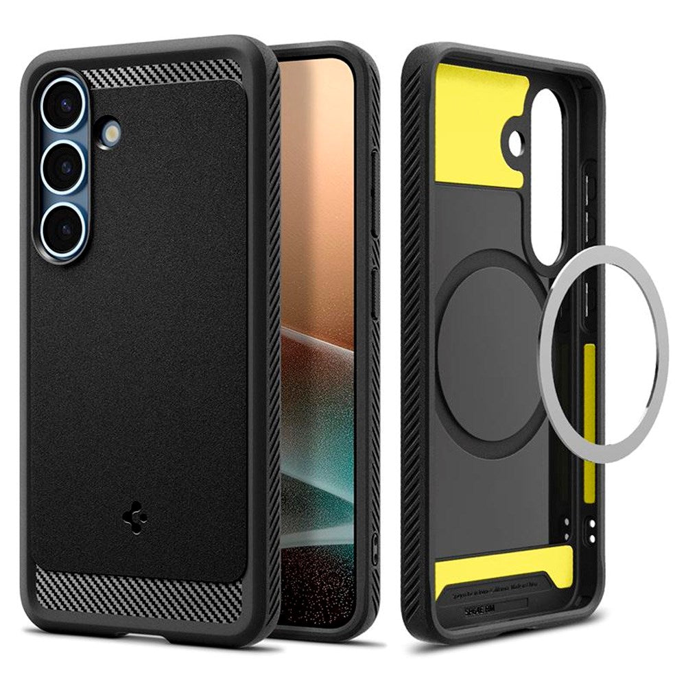 Spigen Samsung Galaxy S25+ (Plus) Rugged Armor MagSafe Deksel - Svart
