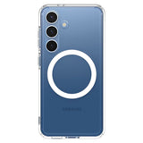 Samsung Galaxy S25+ (Plus) Spigen Ultra Hybrid Crystal Clear Deksel - MagSafe Kompatibel - Gjennomsiktig / Hvit