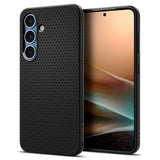 Samsung Galaxy S25 Spigen Liquid Air - Fleksibelt Plast Deksel - Svart