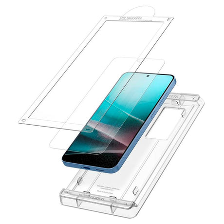 Samsung Galaxy S25 Spigen EliteShield EZ Fit Skjermbeskyttelsesfilm - Gjennomsiktig