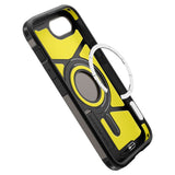 iPhone 17e / 16e Spigen Tough Armor Deksel med Stativfunksjon - MagSafe Kompatibel - Gunmetal