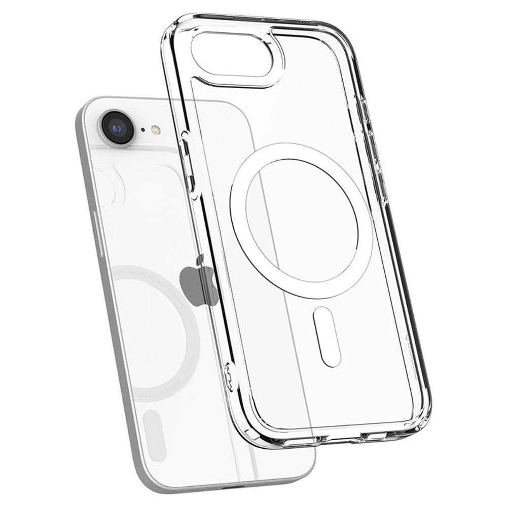 iPhone 17e / 16e Spigen Ultra Hybrid Deksel - MagSafe Kompatibel - Gjennomsiktig / Hvit