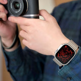 Apple Watch Ultra 1/2 (49mm) Just Mobile Titanlegering Reim m. DLC Belegg - Sølv