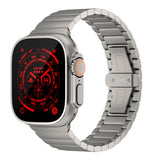Apple Watch Ultra 1/2 (49mm) Just Mobile Titanlegering Reim m. DLC Belegg - Sølv