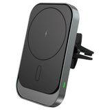 Tech-Protect CW19 Mobilholder for Ventilasjon med Trådløs Lading 15W - MagSafe Kompatibel - Svart
