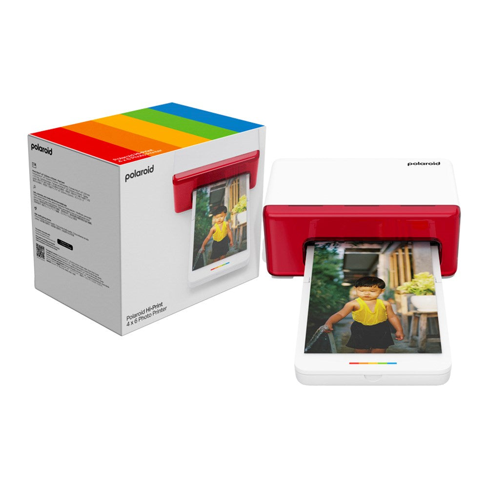 Polaroid Hi-Print Mobil Fotoskriver 4"x6" - Hvid / Rød