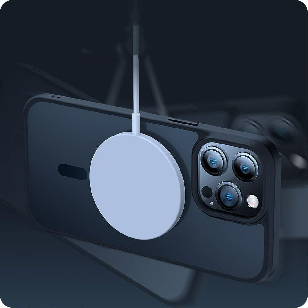 iPhone 12 Mini / 13 Mini Tech-Protect Magmat Deksel - MagSafe Kompatibel - Gjennomsiktig / Svart