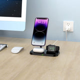 Tech-Protect A22 3-in-1 Magnetisk Trådløs Lader 15W - Svart