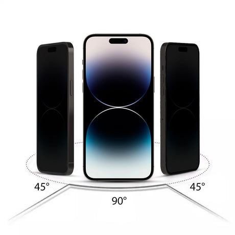 iPhone 14 Pro Max Hofi Glass Pro+ Skjermbeskyttelse med Privacy - Case Friendly - Gjennomsiktig