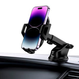 Tech-Protect V5 Mobiltelefonholder for Bil - Dashboard & Ventilasjonssystem - Mobil: 50 - 90mm - Svart