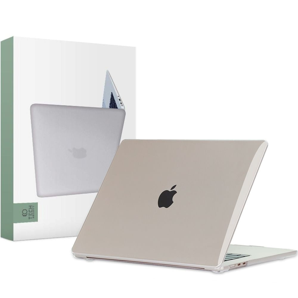 MacBook Air 15" M5/M4/M3/M2 (2026-2023) - Tech-Protect Smartshell Deksel - Crystal Clear