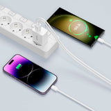 Tech-Protect 35W Veggladere m. 2 x USB-C - Hvit