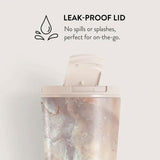 Burga Termokopp m. Lokk & Sugerør - 500ml - Serene Sunset