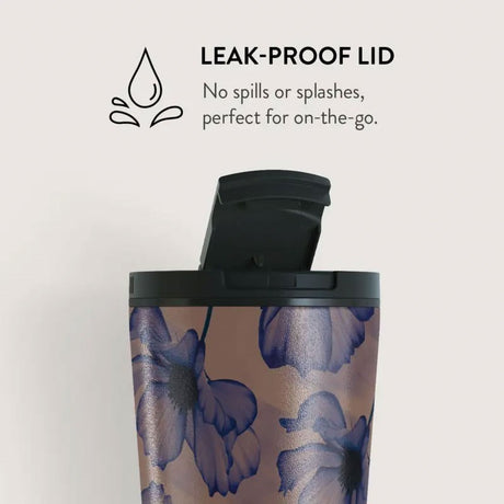 Burga Termokopp m. Lokk & Sugerør - 500ml - Velvet Night