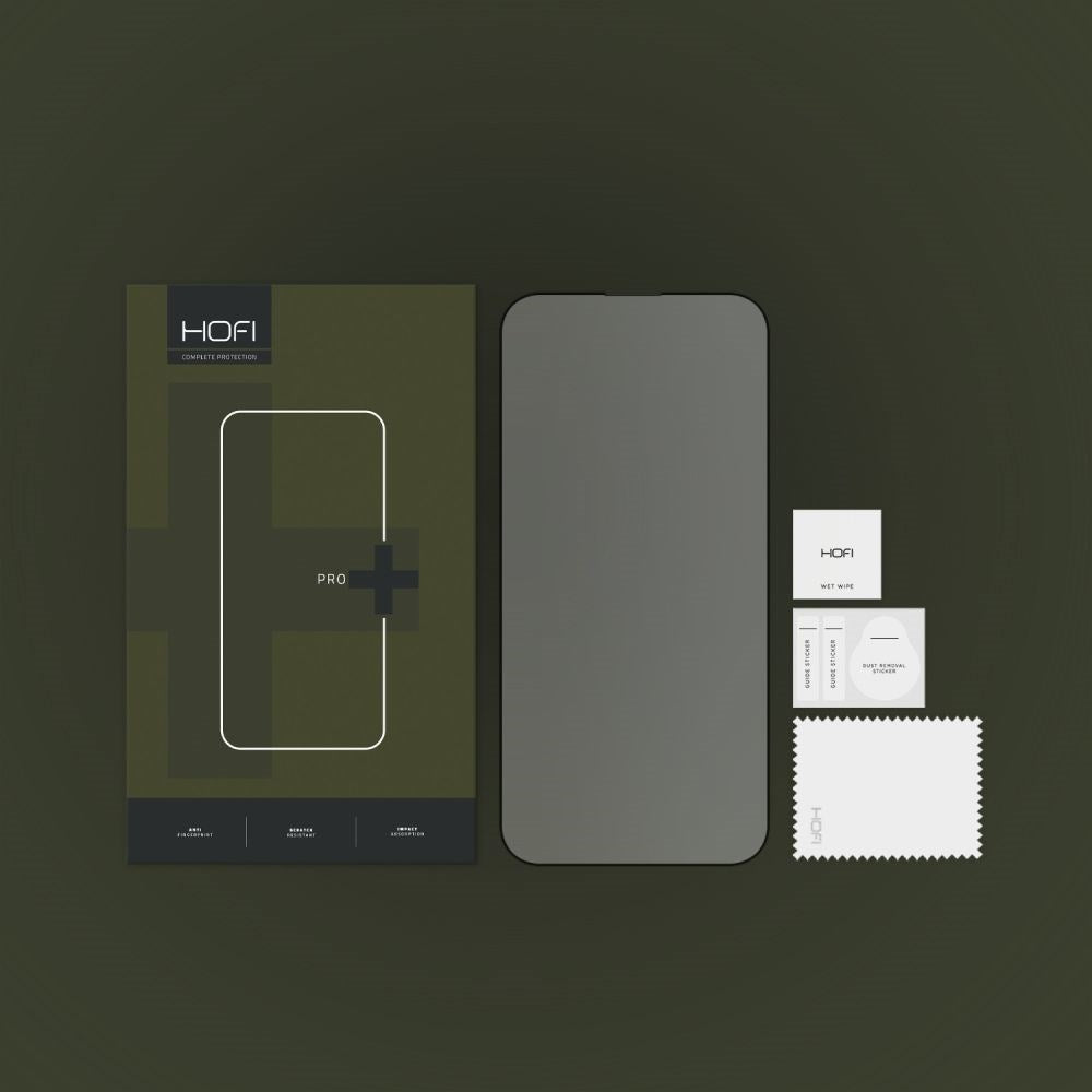 iPhone 14 Pro Hofi Glass Pro+ Skjermbeskytter - Case Friendly - Svart Kant