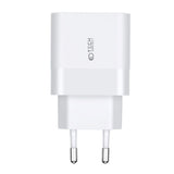 Tech-Protect 30W Veggladere m. 1 x USB-C & 1 x USB-A - Hvit