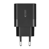 Tech-Protect 30W Veggladere m. 1 x USB-C & 1 x USB-A - Svart