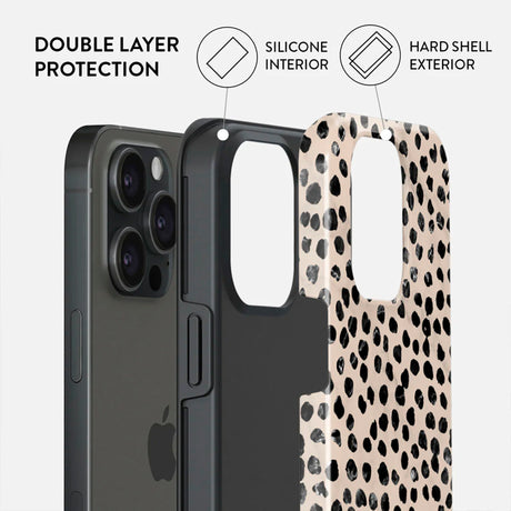 iPhone 15 Pro Burga Tough Fashion Deksel - MagSafe Kompatibel - Almond Latte
