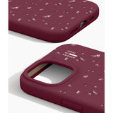 iDeal Of Sweden iPhone 17e / 16e / 15 / 14 / 13 Silicone Deksel - MagSafe Kompatibel - Fine Wine Bloom