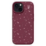 iDeal Of Sweden iPhone 17e / 16e / 15 / 14 / 13 Silicone Deksel - MagSafe Kompatibel - Fine Wine Bloom