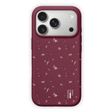 iPhone 18 Pro / 17 Pro iDeal Of Sweden Silikon Deksel - MagSafe Kompatibel - Fine Wine Bloom