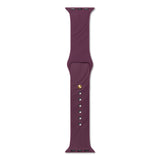 Apple Watch (38/40/SE/41/42mm) iDeal of Sweden Soft Swirl Silikon Klokkerem - Størrelse M/L - Velvet Plum