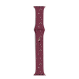 Apple Watch (38/40/SE/41/42mm) iDeal of Sweden Silikon Klokkerem - Størrelse S/M - Fine Wine Bloom