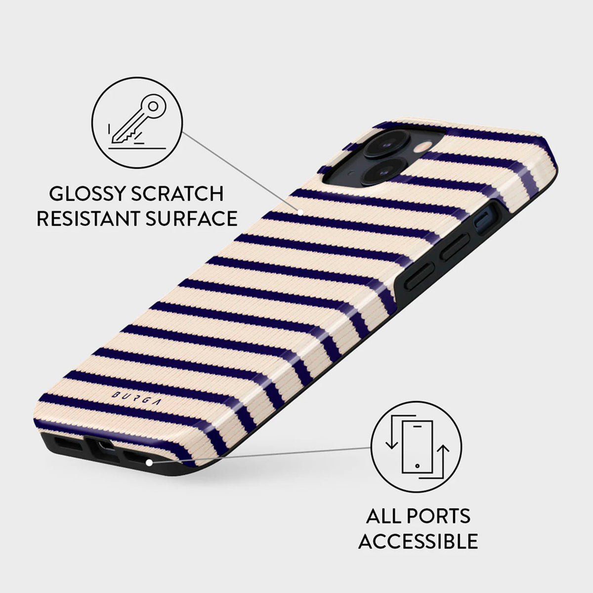 iPhone 13 Burga Tough Fashion Deksel - MagSafe Kompatibel - Old Money