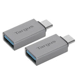Targus USB-C til USB-A Adapter - 2 stk - Sølv