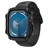 Apple Watch 11 / 10 (42mm) Spigen Rugged Armor Deksel - Fleksibel Plast - Svart