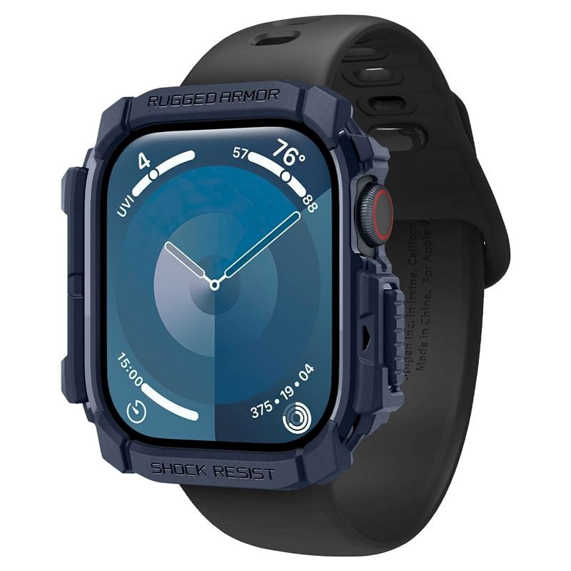 Apple Watch 11 / 10 (42mm) Spigen Rugged Armor Deksel - Fleksibel Plast - Blå