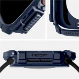 Apple Watch 11 / 10 (42mm) Spigen Rugged Armor Deksel - Fleksibel Plast - Blå