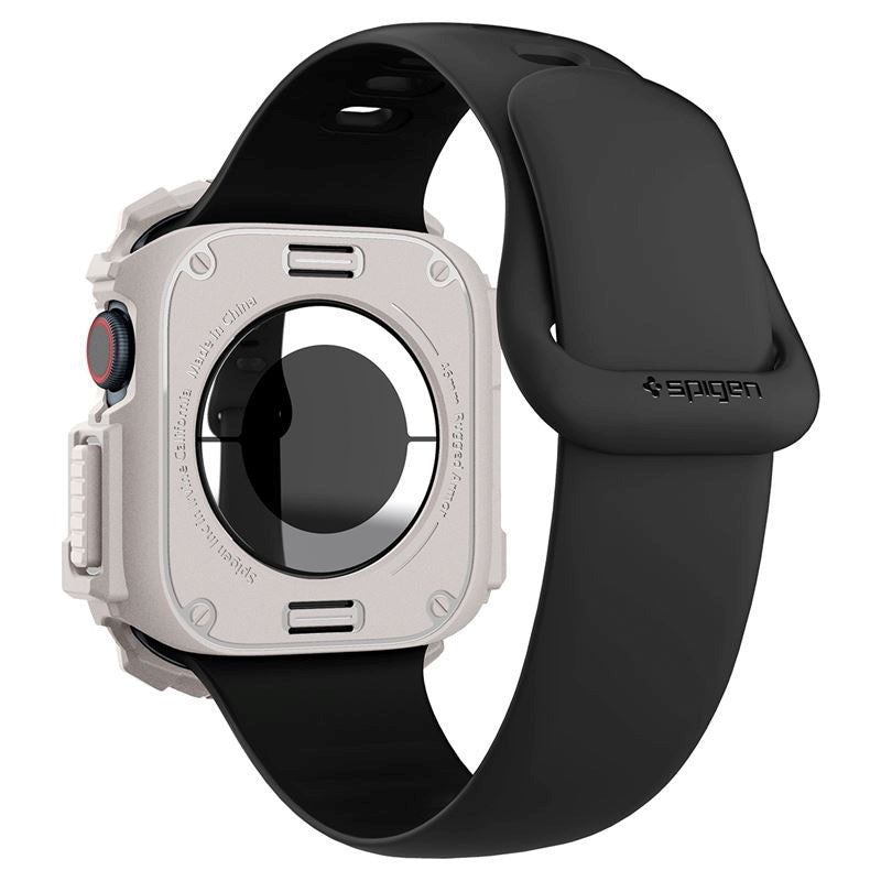 Apple Watch 11 / 10 (46mm) Spigen Rugged Armor Deksel - Fleksibel Plast - Beige