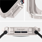 Apple Watch 11 / 10 (46mm) Spigen Rugged Armor Deksel - Fleksibel Plast - Beige