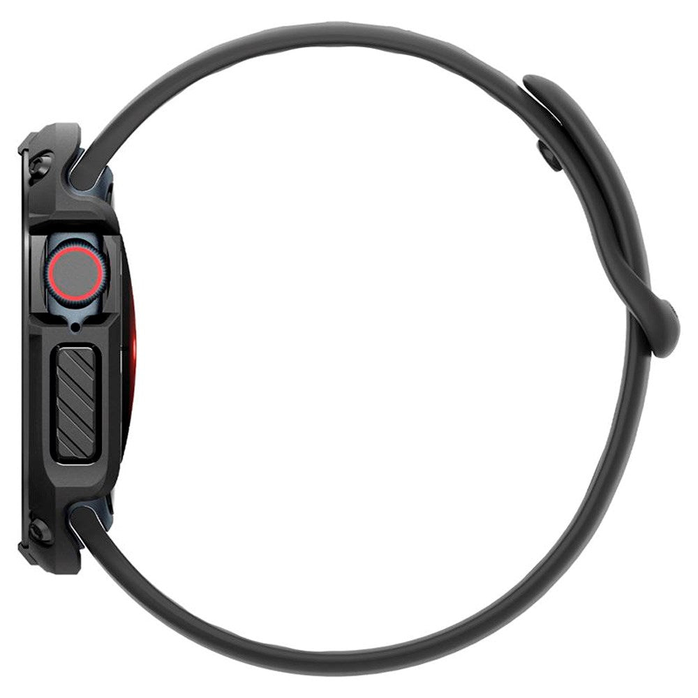 Apple Watch 11 / 10 (46mm) Spigen Tough Armor Deksel m. Skjermbeskyttelsesglass - Sort