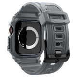 Apple Watch 11 / 10  (46mm) Spigen Rugged Armor Pro Rem m. Deksel - Grå