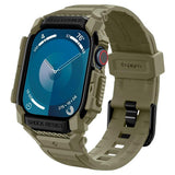 Apple Watch 11 / 10 (46mm) Spigen Rugged Armor Pro Rem m. Deksel - Grønn