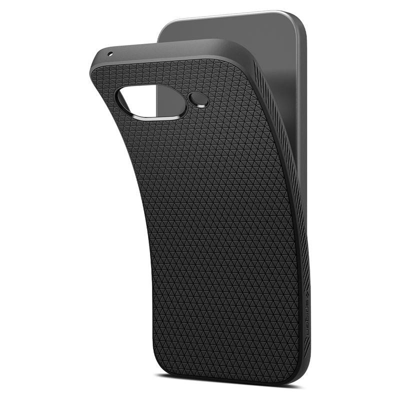 Google Pixel 9a Spigen Liquid Air - Fleksibelt Plast Deksel - Svart