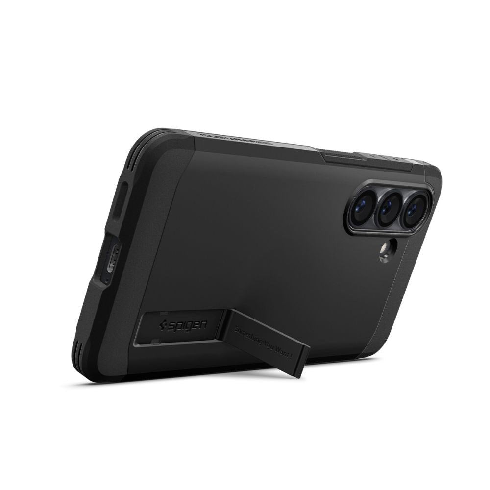 Samsung Galaxy S26+ (Plus) Spigen Tough Armor Hybrid Deksel m. Stativfunksjon - MagSafe Kompatibel - Svart
