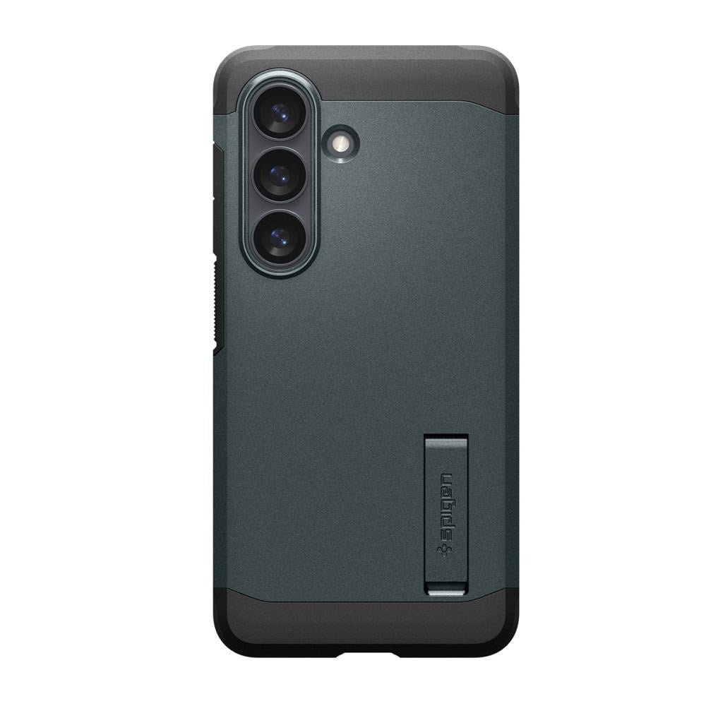 Samsung Galaxy S26+ (Plus) Spigen Tough Armor Hybrid Deksel m. Stativfunksjon - MagSafe Kompatibel - Grønn