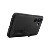 Samsung Galaxy S26 Spigen Tough Armor Hybrid Deksel m. Stativfunksjon - MagSafe Kompatibel - Svart