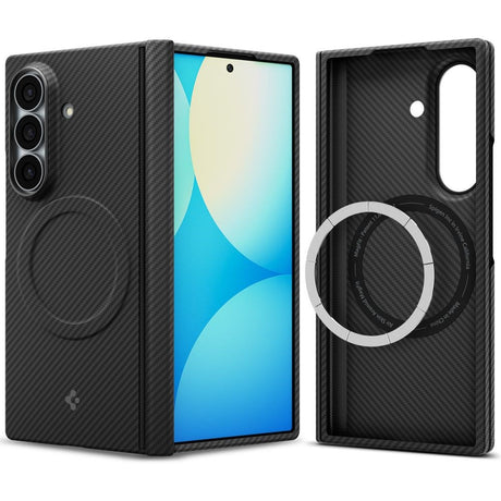 Samsung Galaxy Z Fold8 Ultra Spigen Air Skin Aramid Deksel - MagSafe Kompatibel - Svart