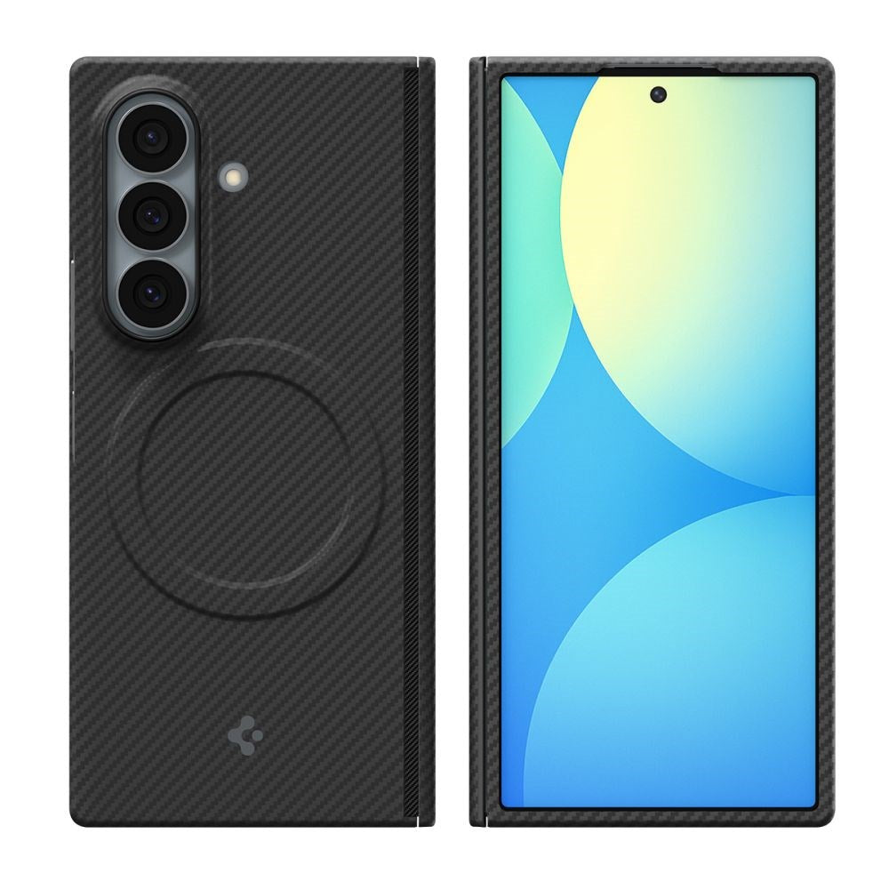 Samsung Galaxy Z Fold8 Ultra Spigen Air Skin Aramid Deksel - MagSafe Kompatibel - Svart