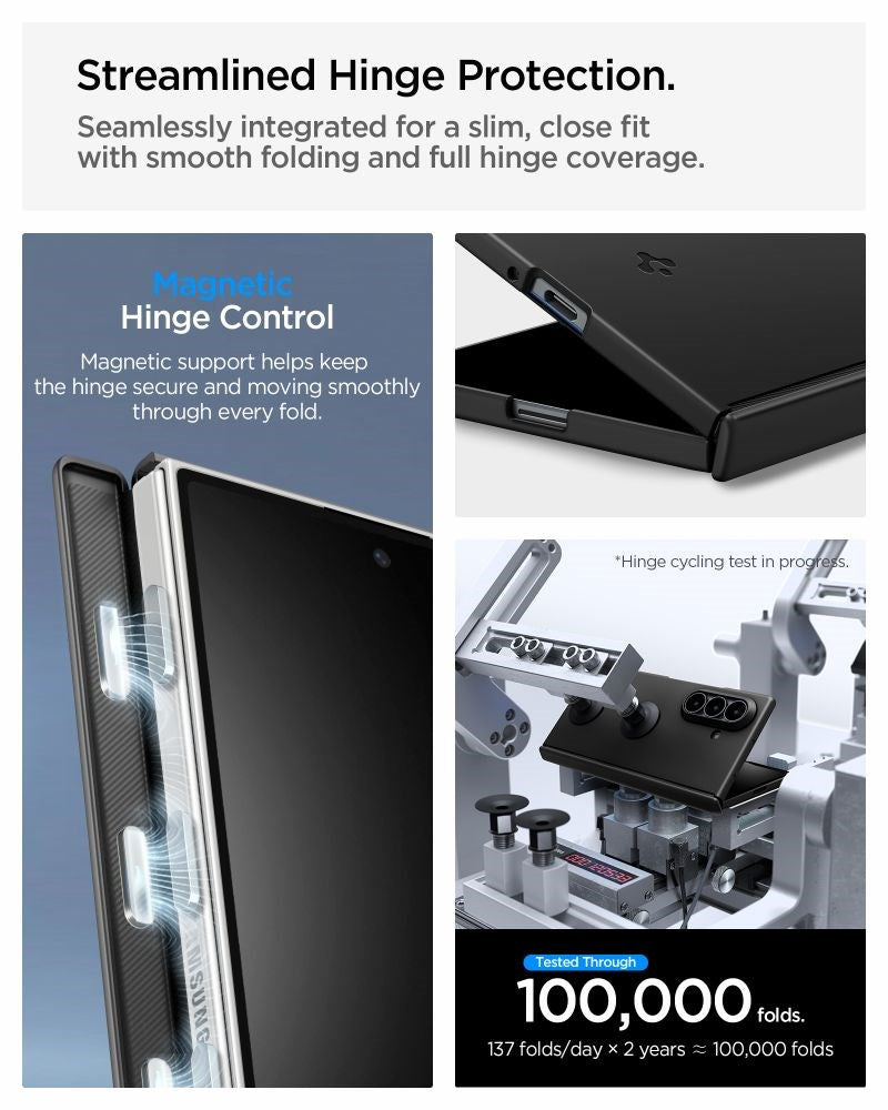 Samsung Galaxy Z Fold8 Spigen Air Fit Pro Deksel - MagSafe Kompatibel - Svart